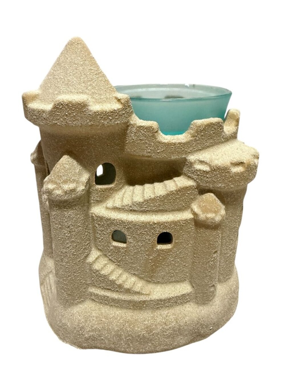Scentsy Summer Sandcastle Wax Warmer With Box Textured Castle Retired Works